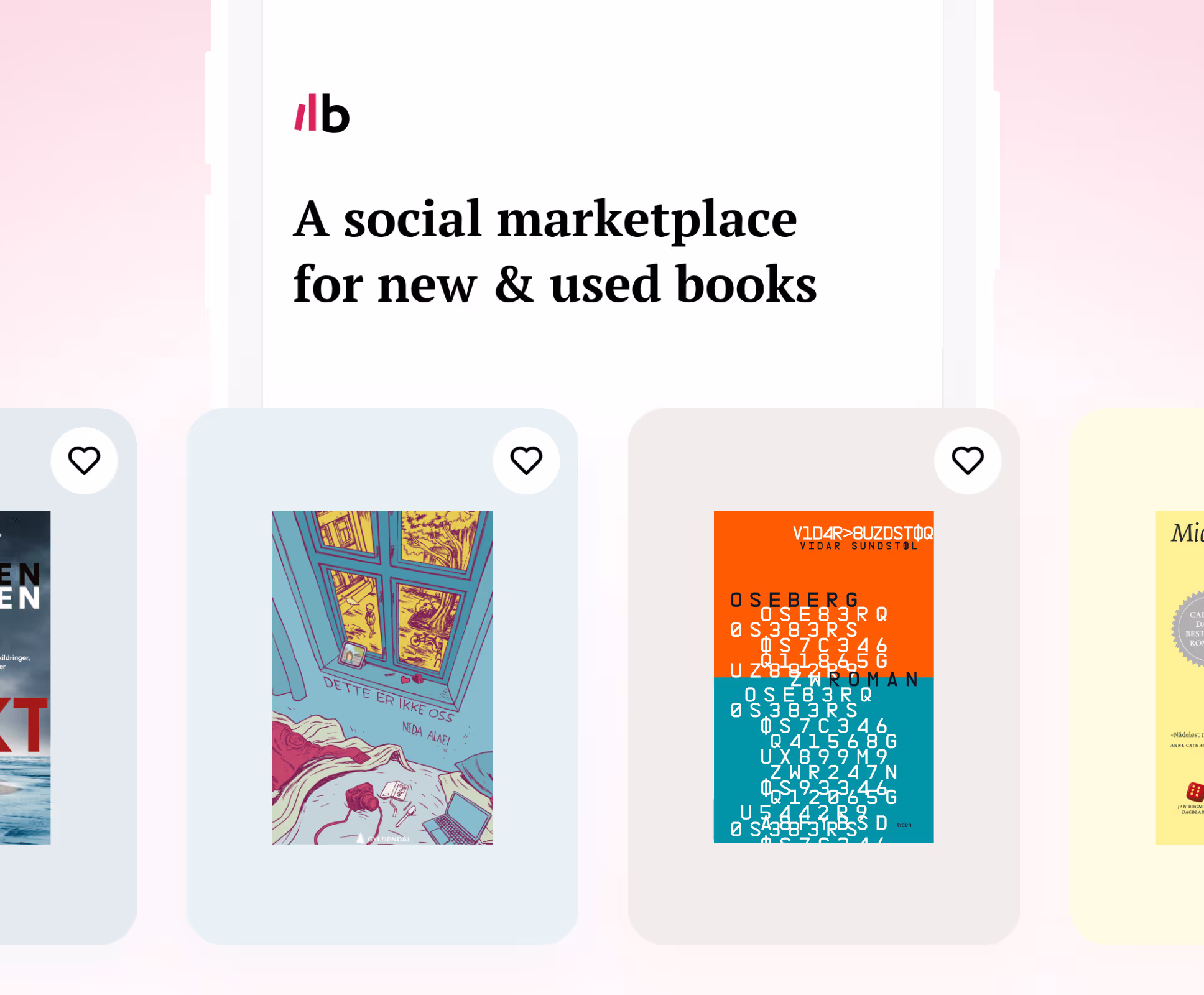 A social marketplace that makes paper books more sustainable